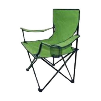 Кресло складное DW-2009H с подлокотниками/подстаканниками (зеленое) арт.993100