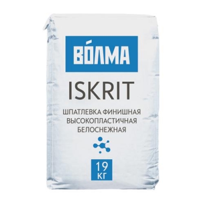 Шпатлевка финишная полимерная ВОЛМА-ISKRIT 19кг