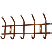 Вешалка настенная 485*215*85 мм (5 крючков) медный антик ВНТ5 Вешалка настенная 485*215*85 мм (5 крючков) медный антик ВНТ5