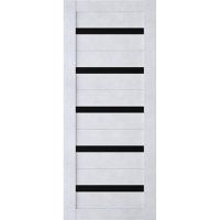 Дверь Эк шпон "Техно-Лайт 5" Бетон Снежный 60 ост.чер