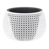 Кашпо ПИРУЛА D290мм 4л с вставкой Белый М3101