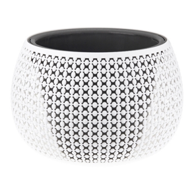 Кашпо ПИРУЛА D290мм 4л с вставкой Белый М3101