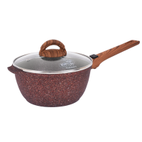 Ковш 2,2л со съемной ручкой, стекл. крышкой, АП линия Granit Ultra (red) Kukmara кга0225а