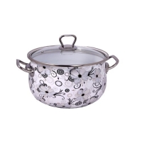 Кружево Кастрюля глубокая 2.1 л. стекл./крх6 арт.1279 (INTEROS)