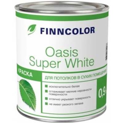 OASIS SUPER WHITE краска для потолков 0,9л.