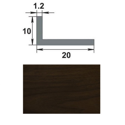 Профиль уголок 20х10х2,0 Уп 05-27.2700.584