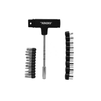 203022 Отвертка с Т-образной рукояткой, сменными битами и головками KROFT