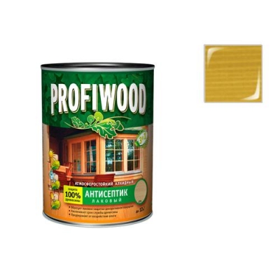 Антисептик лаковый атмосферостойкий алкидный PROFIWOOD калужница (2,4 кг)