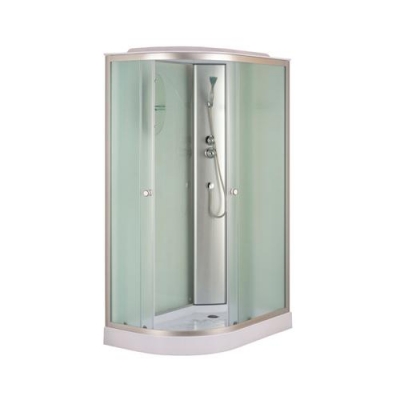 Душ.кабина HD-KU12080LFR LOW120x80х215 без г/м, риф.зад.стекла, риф.перед.стек, выс.под.без электр..