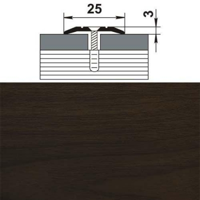 Профиль стыкоперекрывающий ПС 01.1350.094 венге