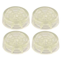 Антивибрационные подставки для стиральных машин и холодильников (круг. прозрач.) d 6см, h2см МТ76-13