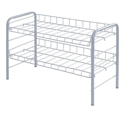 Этажерка 3 для обуви узк (435х660х300) 2 полки СЕРЕБРО ЭТ3