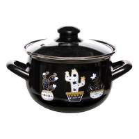 Кактусы черные Кастрюля 5.7 л. стекл./кр. (INTEROS)