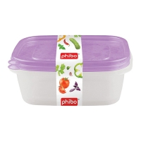 Комплект контейнеров АРТ-ДЕКОР 1,25л (2шт) арт.4311543 Бытпласт