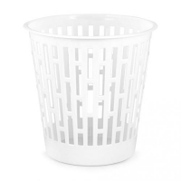 Корзина для мусора Матрица 9л (белый) (уп.8) М8214 г.Октябрьский