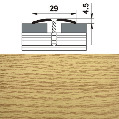 Профиль стыкоперекрывающий ПС 04-1. 900.082 дуб светлый