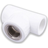 Тройник переходной с внутр. резьбой 25х1/2х25 (60/15) (Valfex) БЕЛЫЙ