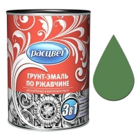 Грунт-эмаль по ржавчине РАСЦВЕТ зеленая 5 кг (0208)