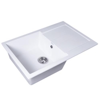 Мойка GranAlliance G-40 (765 х490мм) молочная с сифоном