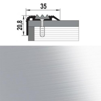 Профиль угловой ПУ 07-1.2700.001 алюминий Профиль угловой ПУ 07-1.2700.001 алюминий