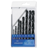 Набор сверл по металлу, 3-10мм (через 1мм), HSS, 8 шт., цилиндрический хвостовик//SPARTA(723205)