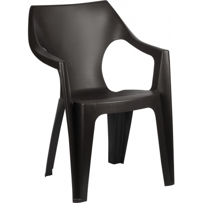 Кресло пластиковое Decorona DeForma 550x535x785мм теплый орех DC6287