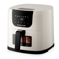 Аэрогриль BRAYER 2043BR, 1500Вт, 5л, t. 200С, съемная решетка, таймер, LCD-дисплей, 7 программ