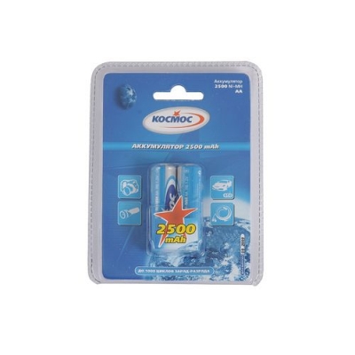 Аккумулятор R6 NiMH 2500mAh 2Bl Космос