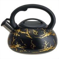 ALPENKOK AK-538 Чайник из нерж.стали 3л,со свистком,индукционное дно(12)