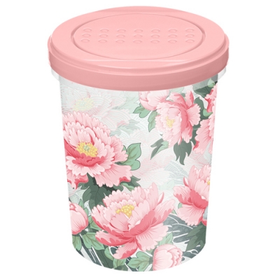 Банка с завинчивающейся крышкой Asti Homver 1,0л с декором Сад пионов 1534