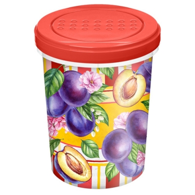 Банка с завинчивающейся крышкой Asti Homver 1л с декором Сицилия 1350