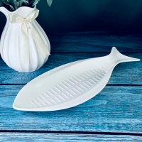 Блюдо для рыбы 35,5см BIANCO в под.уп.(х16)Фарфор арт.118-044