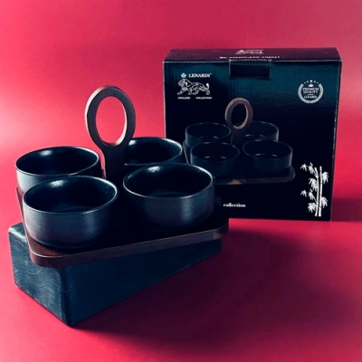 Блюдо сервировочное 25,5*25,5см BLACKWOOD в под.уп.(х24)Фарфор арт.235-065