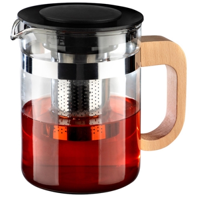 Чайник заварочный, La Caffetteria, объём: 800 мл, с деревянной ручкой/фильтр из нерж стали арт.91013