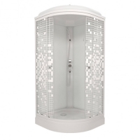 Душевая кабина Triton Стандарт 90*90 А 1/4 круга, низкий поддон Мозайка (7 места+сифон) Душевая кабина Triton Стандарт 90*90 А 1/4 круга, низкий поддон Мозайка (7 места+сифон)
