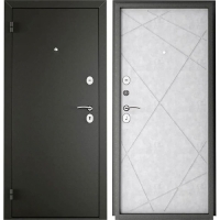 Дверь Титан Диагональ-2050/860/L Бетон с.графит