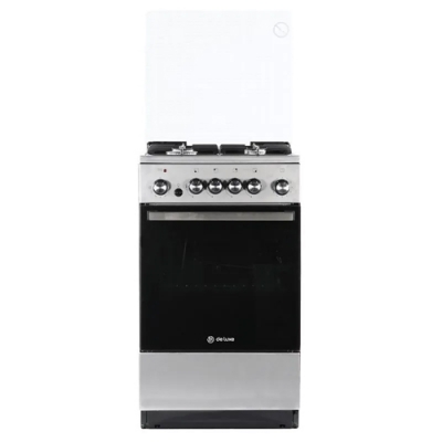 Газовая плита комбинированная De Luxe 5040.41гэ 010 белый крышка Газовая плита комбинированная De Luxe 5040.41гэ 010 белый крышка