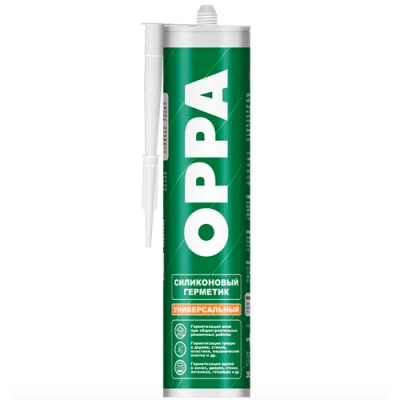 Герметик "OPPA S" силиконовый универсальный, бесцветный, 260ml.