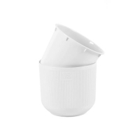 Горшок с дренажной системой "Росси VipSet" 4,4л белый (AMR-4,4-01)