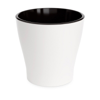 Горшок цветочный "Лея" 10л двойной (белый) (уп.8) М8862 г.Октябрьский
