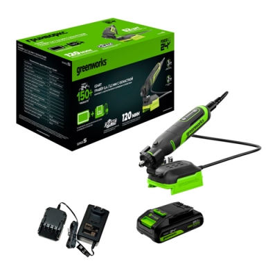 Гравер аккумуляторный 24В G24RT, б/щет, цанги 2,4/3,2мм, 52 пред., 1x2Ач,ЗУ, (3200807CUA)