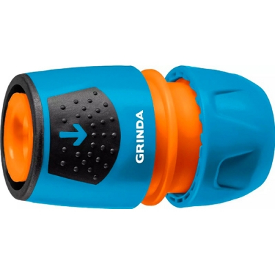 GRINDA PROLine TU-A, 1/2"-3/4", с автостопом, соединитель универсальный быстросъёмный, для шланга, и GRINDA PROLine TU-A, 1/2"-3/4", с автостопом, соединитель универсальный быстросъёмный, для шланга, и