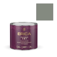 Грунт-эмаль ERICA 3в1 по ржавчине алкидная МАТОВАЯ серая 1,8 кг