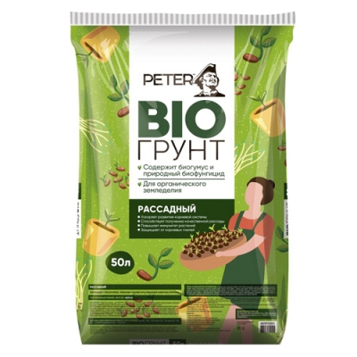 Грунт торфяной 50л Peter Peat рассадный, БИО