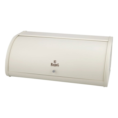 Хлебница с крышкой, р-р 45см x 27см x18см, цвет: кремовый (10228010/130326/5078786, Китай) (R-3015)