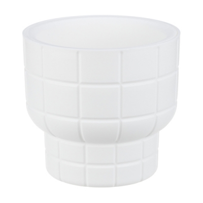 Кашпо КАРЕ IDEA D150мм 1л со вставкой Белый