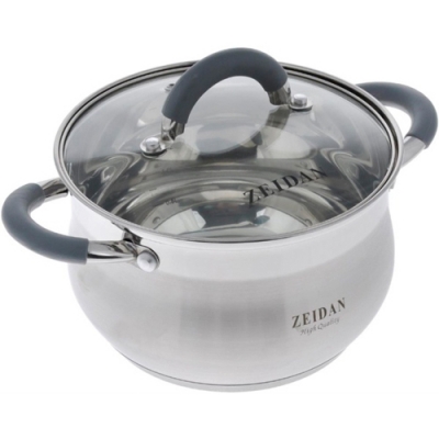 Кастрюля ZEIDAN Z-50251 со стеклянной крышкой - 3,0 л