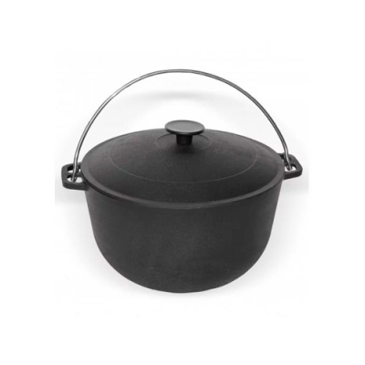 Казан чугунный с крышкой и дужкой 8,0 л 1508-3 "БИОЛ"