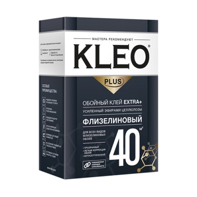 Клей обойный KLEO EXTRA PLUS 40 для флизелиновых обоев сыпучий 240 гр.