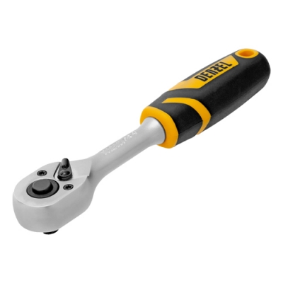 Ключ-трещотка 1/4", 90 зубьев, с быстрым сбросом, CrV// Denzel арт.14031 Ключ-трещотка 1/4", 90 зубьев, с быстрым сбросом, CrV// Denzel арт.14031